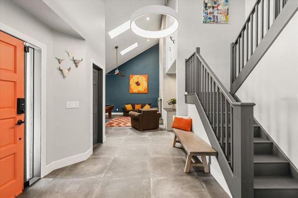 Interior, Living room, Pendant Lights, Recessed Lighting