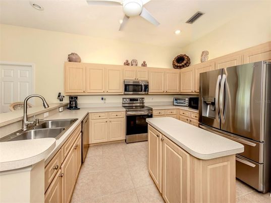 Interior, Kitchen, Recessed Lighting, Stainless Steel Appliances