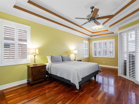 Bedroom, Interior, Wood Texture Flooring