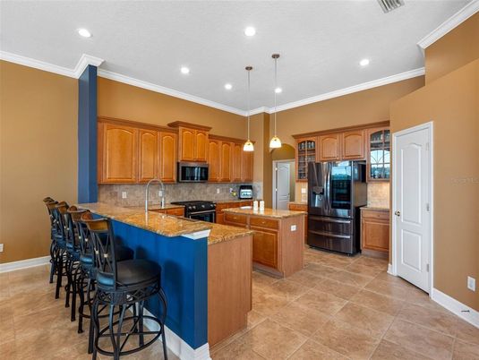 Interior, Kitchen, Pendant Lights, Recessed Lighting