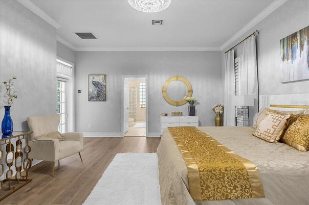 Bedroom, Interior, Wood Texture Flooring