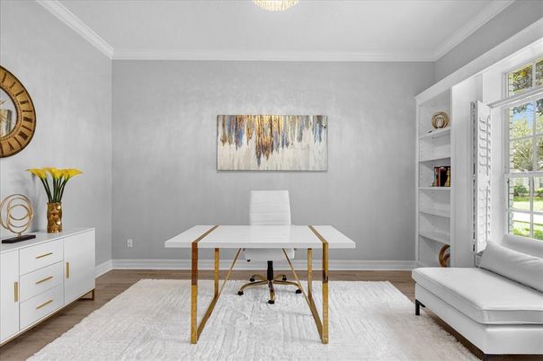 Home Office, Interior, Wood Texture Flooring
