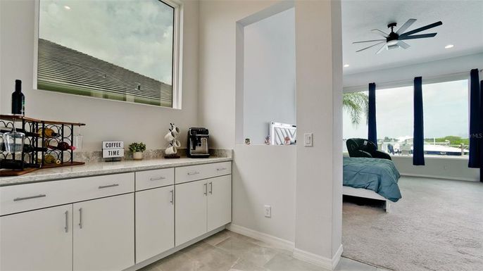 Bedroom, Interior, Recessed Lighting
