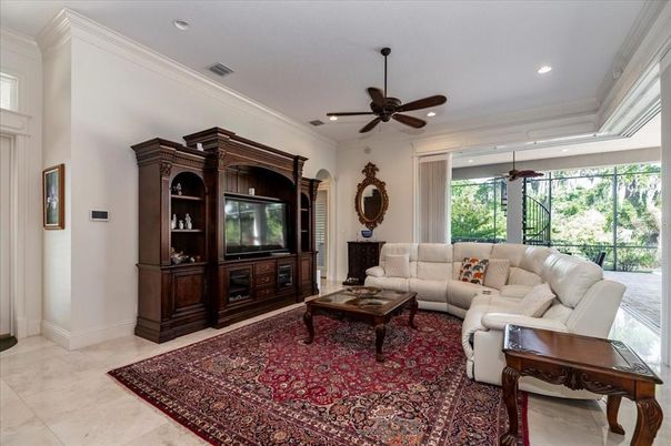 Interior, Living room, Recessed Lighting
