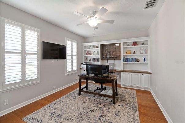 Home Office, Interior, Wood Texture Flooring