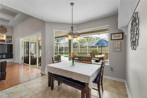 Dining room, Glass Ceilings, Interior, Pendant Lights, Sun Room, Wood Texture Flooring
