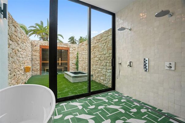 Bathroom, Free Standing Baths, Glass Shower, Interior