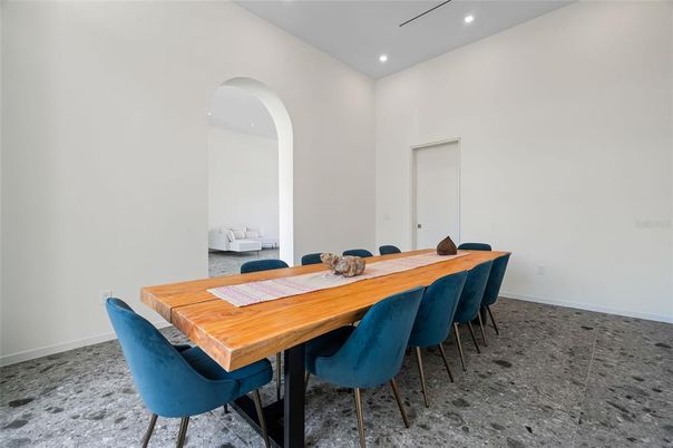 Dining room, Interior, Recessed Lighting