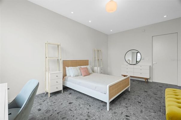 Bedroom, Interior, Recessed Lighting