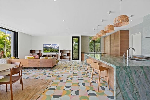 Dining room, Interior, Kitchen, Living room, Pendant Lights, Recessed Lighting