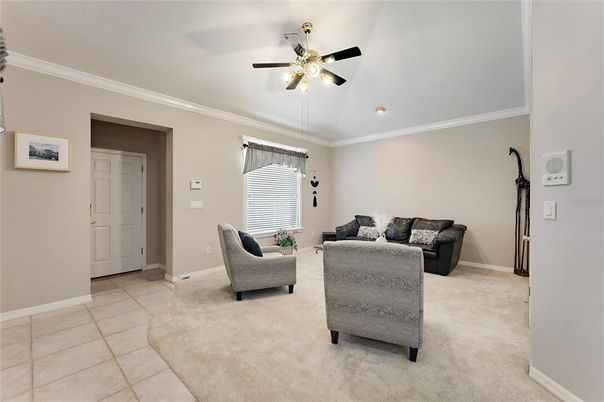 Interior, Living room, Recessed Lighting