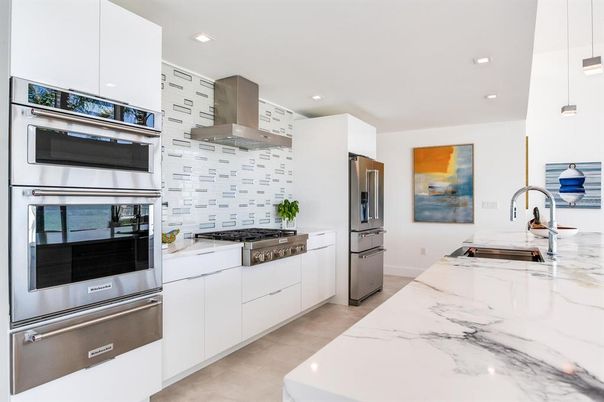 Interior, Kitchen, Recessed Lighting, Stainless Steel Appliances