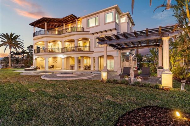 Backyard, Exterior, Facade, Mediterranean