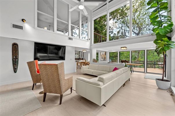 Interior, Living room, Sun Room, Wood Texture Flooring
