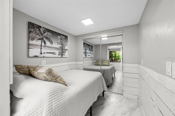 Bedroom, Interior, Marble, Recessed Lighting