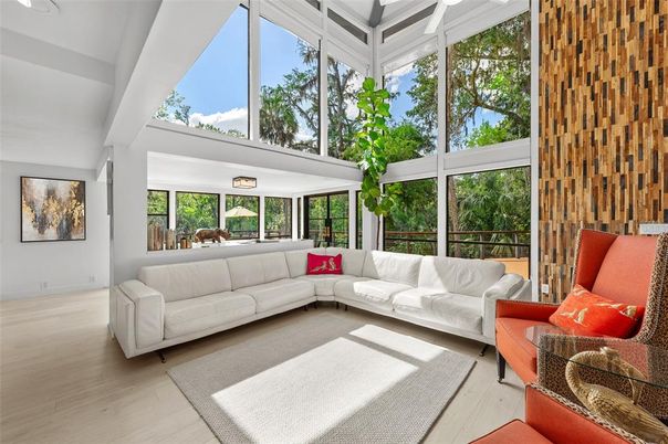 Interior, Living room, Sun Room, Wood Texture Flooring