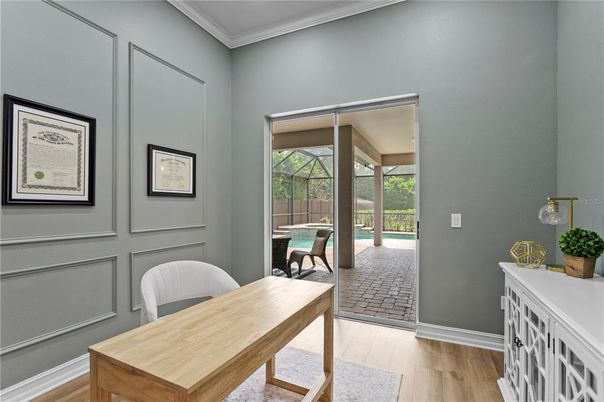 Home Office, Interior, Wood Texture Flooring