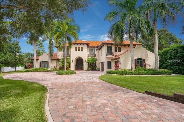 Backyard, Exterior, Facade, Spanish Mediterranean