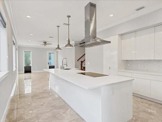 Interior, Kitchen, Pendant Lights, Recessed Lighting