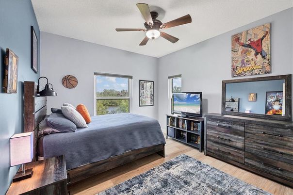 Bedroom, Interior, Wood Texture Flooring