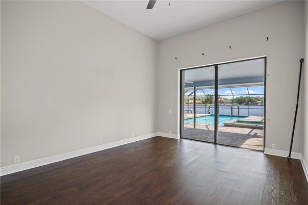 Empty room, Interior, Water, Wood Texture Flooring