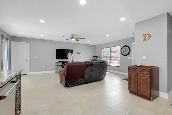 Interior, Living room, Recessed Lighting