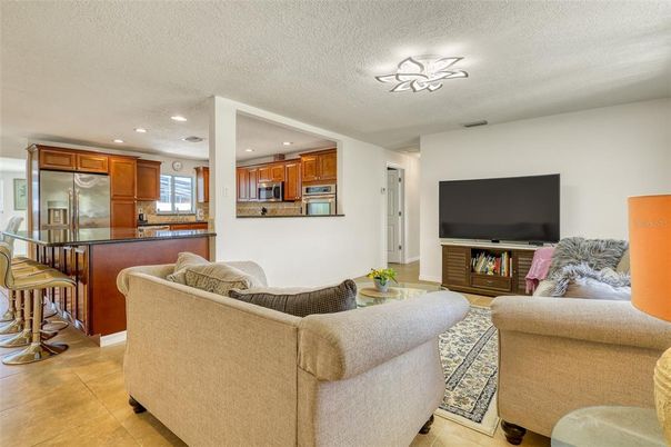 Interior, Kitchen, Living room, Recessed Lighting, Stainless Steel Appliances