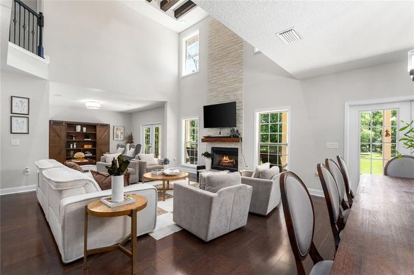 Fireplace, Interior, Living room, Wood Texture Flooring