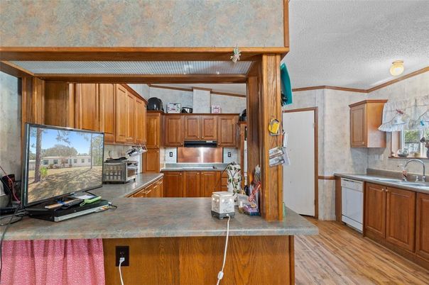 Interior, Kitchen, Wood Texture Flooring