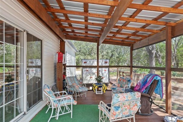 Interior, Sun Room, Wooden Beams, Wood Texture Flooring