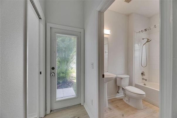 Bathroom, Interior, Wood Texture Flooring