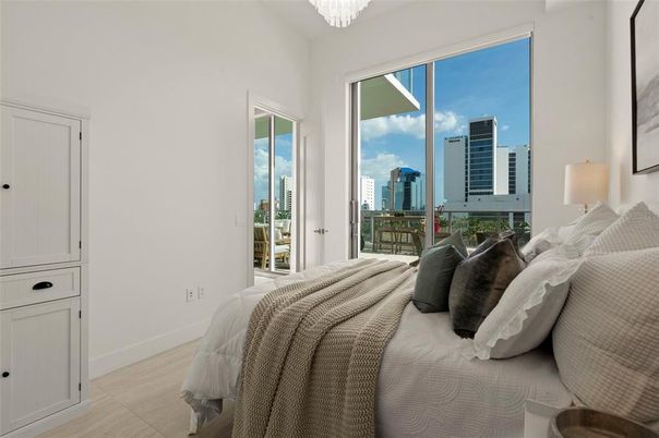 Bedroom, Chandelier, Interior