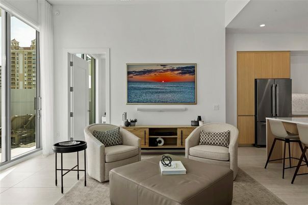 Interior, Kitchen, Living room, Recessed Lighting