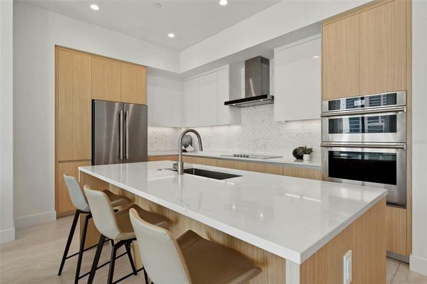 Interior, Kitchen, Recessed Lighting, Stainless Steel Appliances