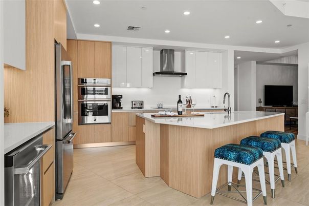 Interior, Kitchen, Recessed Lighting, Stainless Steel Appliances
