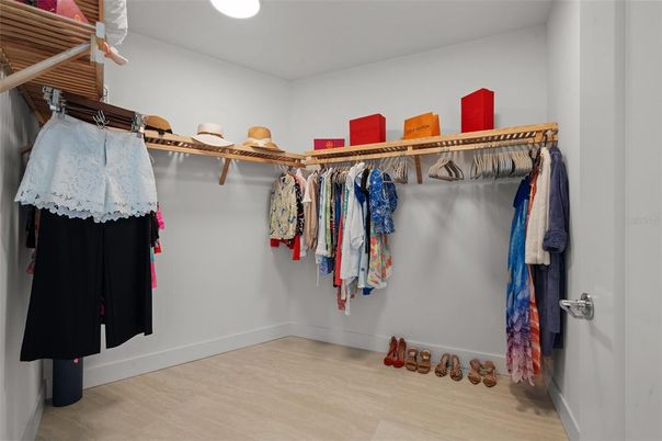 Interior, Recessed Lighting, Walk-in Closets, Wood Texture Flooring