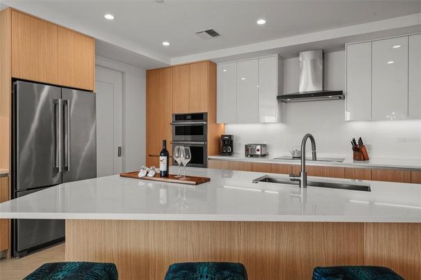 Interior, Kitchen, Recessed Lighting, Stainless Steel Appliances