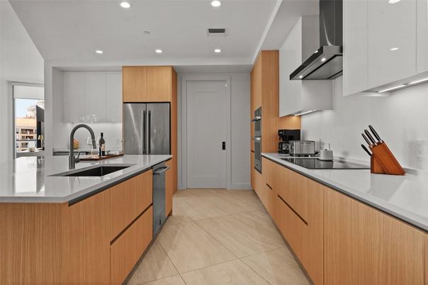 Interior, Kitchen, Recessed Lighting, Stainless Steel Appliances