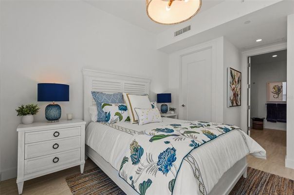 Bedroom, Interior, Recessed Lighting