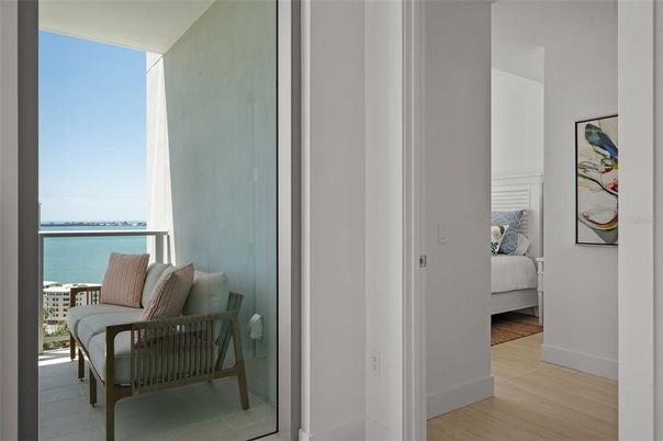 Bedroom, Interior, Water, Wood Texture Flooring