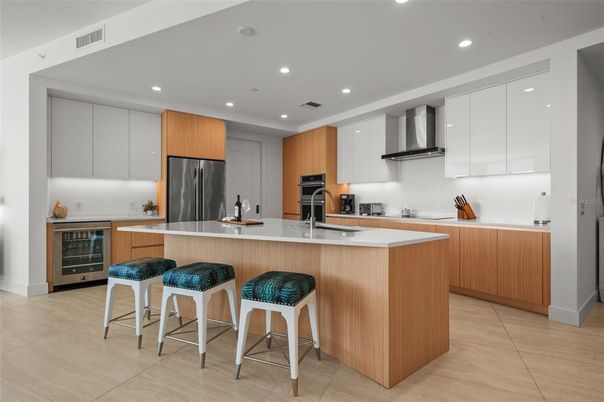 Interior, Kitchen, Recessed Lighting, Stainless Steel Appliances