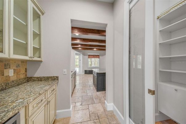 Interior, Recessed Lighting, Wooden Beams