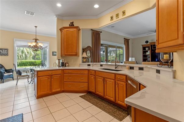 Chandelier, Interior, Kitchen, Recessed Lighting