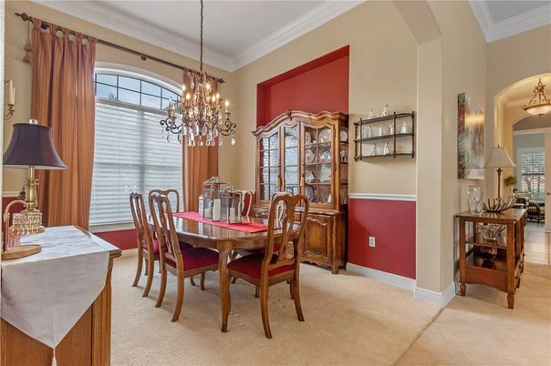 Chandelier, Dining room, Interior