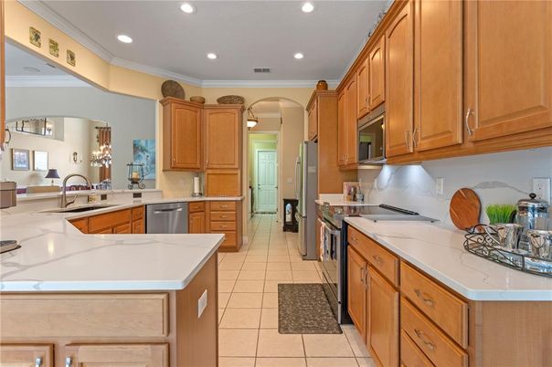 Interior, Kitchen, Recessed Lighting, Stainless Steel Appliances
