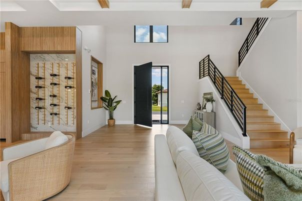 Interior, Living room, Wine Storage, Wood Texture Flooring
