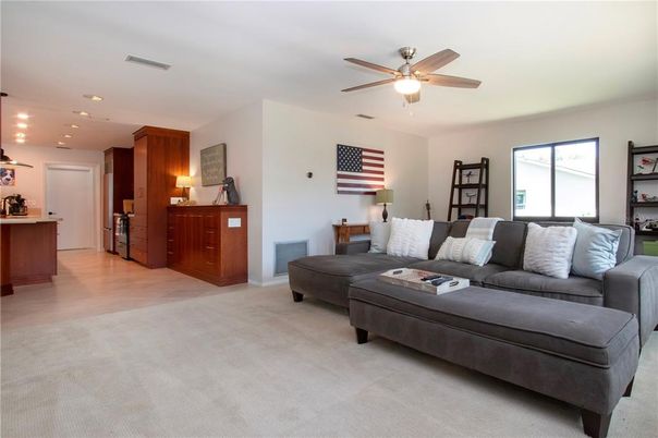 Interior, Kitchen, Living room, Recessed Lighting