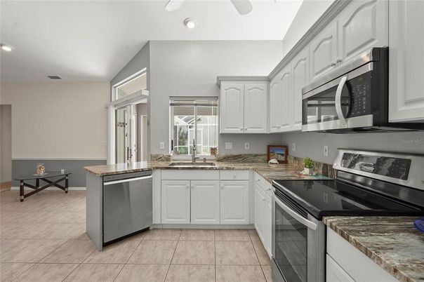 Interior, Kitchen, Recessed Lighting, Stainless Steel Appliances