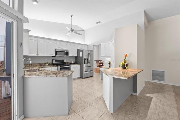 Interior, Kitchen, Recessed Lighting, Stainless Steel Appliances