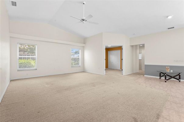 Empty room, Game Room, Interior, Recessed Lighting